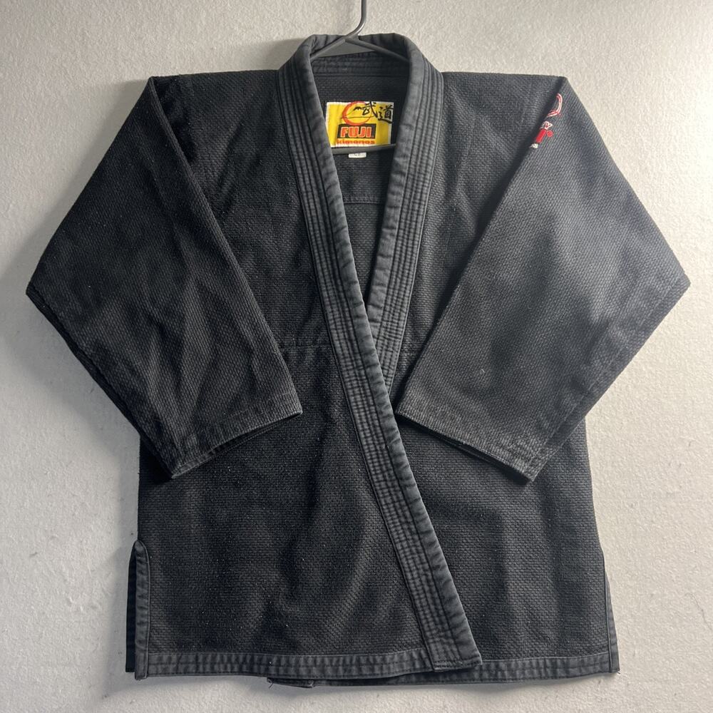 Fuji Kimonos BJJ Brazilian Jiu Jitsu Kimono Gi Jacket Top C3 Mens Small Black